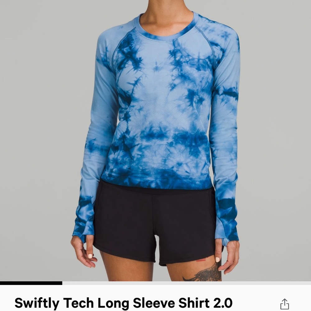 Brand new lululemon swiftly tech LS 2.0 race marble dye